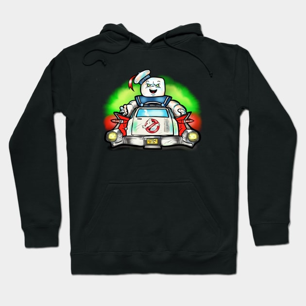 Its The Stay Puft Marshmallow Man! Hoodie by MonicaLaraArt